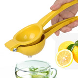 Manual Juicer Citrus Lemon Squeezer, Fruit Juicer Lime Press Metal, Professional Hand Juicer Kitchen Tool(Yellow）