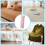 Pet Hair Remover, Portable Dust and Lint Remover with Self-Cleaning Base Double-Sided Manual Clothes Fuzz Cleaner for Furniture
