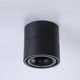 Circular LED Foldable Tube Light Sofa Adjustable Angle TV Background Wall Ceiling Rail Spotlight(Size:3000k,Color:Black)
