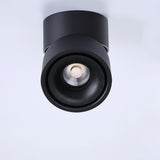Circular LED Foldable Tube Light Sofa Adjustable Angle TV Background Wall Ceiling Rail Spotlight(Size:3000k,Color:Black)