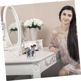Housewares Cosmetics Organiser, 3 Compartment, Clear, 13.4 x 13.4 x 12 cm , it is not easy to break, and it is durable. In Australia - Darrahopens