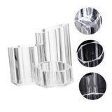 Housewares Cosmetics Organiser, 3 Compartment, Clear, 13.4 x 13.4 x 12 cm , it is not easy to break, and it is durable. In Australia - Darrahopens