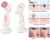 Cleansing Brush-Latest Advanced cleasing Technology &3 Brush Heads-USB Rechargeable Electric Rotating Face-Advanced Face Spa