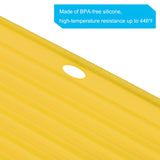 Dish Drying Mat Set, 2 Pcs 12" x 9" Silicone Sink Drain Pad Heat Resistant Suitable for Kitchen Counter, Fridge, Drawer - Yellow
