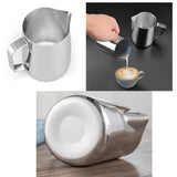 Stainless Steel Milk Pitcher 450 mlFrothing Jug Cup for Espresso Coffee Milk Frothers Latte Art easy to clean. In Australia - Darrahopens