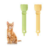 2 pcs Cat Strip Feeders, Cute Cat Head Shape Cat Strip Squeeze Spoons Multifunctional 2-in-1 Cat Food Dispenser Cat Treat Spoons In Australia - Darrahopens
