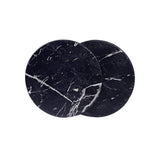Coasters for Drinks,  6 PCS Premium PU Leather Drink Coasters with Holder, Heat Resistant Round Cup Mat Pad - Protect Table from