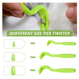 Tick Removal Tool Kit, 7Pcs Plastic Tick Removers Including Stainless Steel Tweezers and Comb for Dogs Cats In Australia - Darrahopens