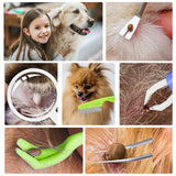 Tick Removal Tool Kit, 7Pcs Plastic Tick Removers Including Stainless Steel Tweezers and Comb for Dogs Cats In Australia - Darrahopens