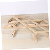 Multi Hanger Hangers for Clothes Bamboo Sock Drying Rack Space Saver Clothes Pegs Hook up Clothespin Coat Hanger Baby Hanging