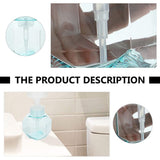 Foaming Soap Dispenser Refillable Pump Bottle BPA Free Plastic Press Bottles Flower Foaming Bottle Empty Foam Liquid Hand (1 Pack)