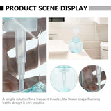 Foaming Soap Dispenser Refillable Pump Bottle BPA Free Plastic Press Bottles Flower Foaming Bottle Empty Foam Liquid Hand (1 Pack)