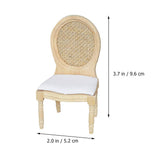Miniature Chair Linen Chair Miniatures Mini Toy Wood Toys Wooden Chair Miniature Dining Table Chair Ornaments Indoor