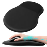 Mouse Pad Wrist Support, Ergonomic Mouse Pad with Wrist Rest, Pain Relief Mousepad with Non-Slip Rubber Base, Comfortable  (Black) In Australia - Darrahopens