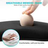 Mouse Pad Wrist Support, Ergonomic Mouse Pad with Wrist Rest, Pain Relief Mousepad with Non-Slip Rubber Base, Comfortable  (Black) In Australia - Darrahopens