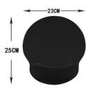 Mouse Pad Wrist Support, Ergonomic Mouse Pad with Wrist Rest, Pain Relief Mousepad with Non-Slip Rubber Base, Comfortable  (Black) In Australia - Darrahopens