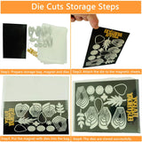 20 Pieces Die Storage Envelopes and Magnet Sheets, Thicken 0.8mm Stamp and Dies Rubber Magnetic Sheets Storage Pockets Set