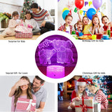 Elephant 3D Night Light for Kids 3D Lamp with 16 Colors Changing Remote Control Elephant Toys Women Baby Boys Gifts (Elephant)