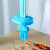 Portable Silicone Oil Bottle with Brush Kitchen Olive Oil Dispenser Bottle, Pastry Wide Opening Oil Bottle for Cooking Baking