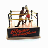 Boxing and wrestling clock collection gift, funny boxer adult collection toy, novel birthday gift, home party decoration