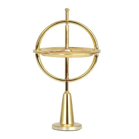 Mini Metal Self-Balancing Finger Gyroscope Anti Gravity Colorful Metal Gyro, Stress Relief Fingertip Toy