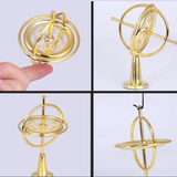 Mini Metal Self-Balancing Finger Gyroscope Anti Gravity Colorful Metal Gyro, Stress Relief Fingertip Toy