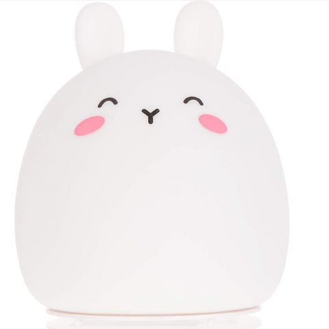 Cute Rabbit Baby Night Light Children's Light, LED Portable Animal Silicone Light, USB Charging Night Light