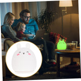 Cute Rabbit Baby Night Light Children's Light, LED Portable Animal Silicone Light, USB Charging Night Light
