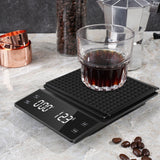 Coffee Scale with Timer High Precision Pour Over Drip Espresso Scale with Back-Lit LCD Display Batteries Included(Black)