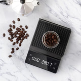 Coffee Scale with Timer High Precision Pour Over Drip Espresso Scale with Back-Lit LCD Display Batteries Included(Black)