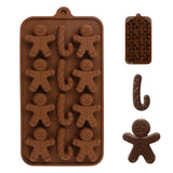 Valentine's Day gingerbread man chocolate mold silicone baking mold for Valentine's Day wedding party supplies In Australia - Darrahopens
