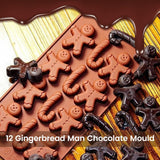 Valentine's Day gingerbread man chocolate mold silicone baking mold for Valentine's Day wedding party supplies In Australia - Darrahopens