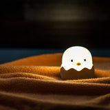 Cute Eggshell Night Light, Dimmable Nursery Nightlight, LED Silicone Eggshell Lamp, USB Rechargeable Bedside Touch Lamp