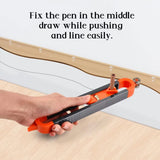 Precise Contour Scribe Tool with Lock for Pencil - Woodworking Edge Corner Measuring Profile Duplicator