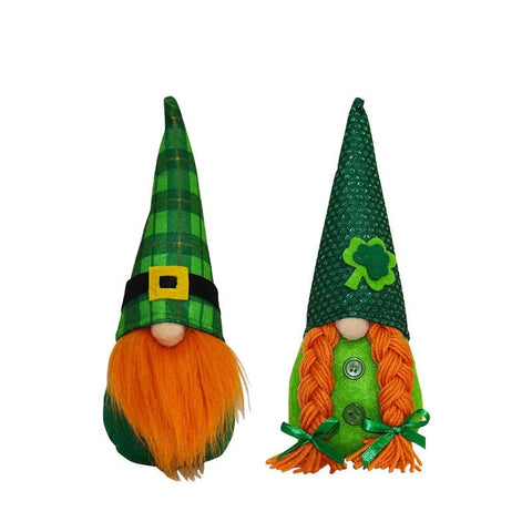 2pcs Dwarf Decoration, Fairy Swedish Dwarf Decoration Green Irish Fairy Dwarf Doll Elf Home Decoration Festival Ornament