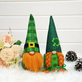 2pcs Dwarf Decoration, Fairy Swedish Dwarf Decoration Green Irish Fairy Dwarf Doll Elf Home Decoration Festival Ornament