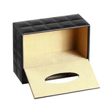 PU Leather Multifunction Rectangular Tissue Box Cover and Remote Control Caddy,Suitable for Storing Pen and Stationery