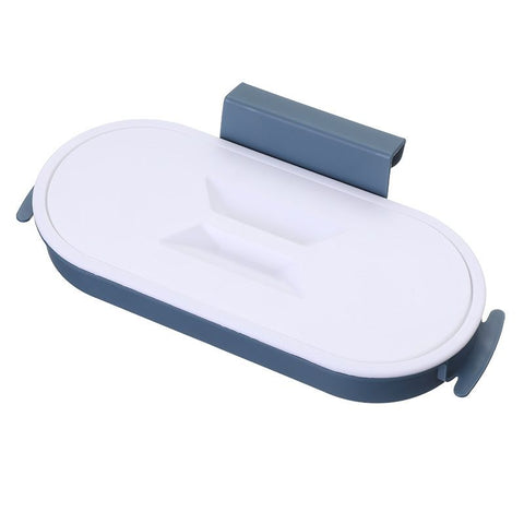 Garbage Bag Holder Trash Bag Hanging Bracket Waste Bin Hanger Organizer for Kitchen Cupboard Door Dark Blue In Australia - Darrahopens