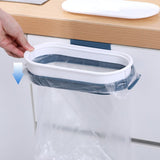 Garbage Bag Holder Trash Bag Hanging Bracket Waste Bin Hanger Organizer for Kitchen Cupboard Door Dark Blue In Australia - Darrahopens