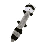 Pet Plush Toys, Durable Dog Chew Toys, Fox/Squirrel Dog Squeaky Toys, Stuffing Free Chew Toy Small Medium Large Puppy Dogs Grey