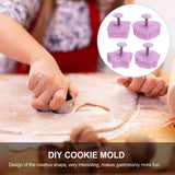 4pcs  Pressing Biscuit Mold 3D Biscuit Mold DIY Biscuit Mold Baking Mold Blessing Biscuit Mold Cartoon Biscuit Mold In Australia - Darrahopens