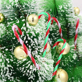 12pcs  Christmas Candy Cane Twisted Plastic Candy Cane Xmas Tree Decoration for Christmas Tree Hanging Ornaments