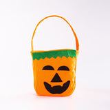 Halloween Pumpkin Bags for Kids Halloween Trick or Treat Bags 2PCS Non-Woven Candy Bags for Halloween