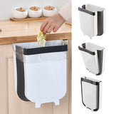 Foldable Small Trash Bin Wall Mounted, Hanging Composting Bin For Kitchen, Under Sink Garbage Can Easy To Use