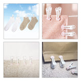12pcs，Traceless Plastic Clothespins - Grey Cat Paw Pattern Clips for Laundry, Cute Chip and Food Bag Clips with Strong Grip for Snack