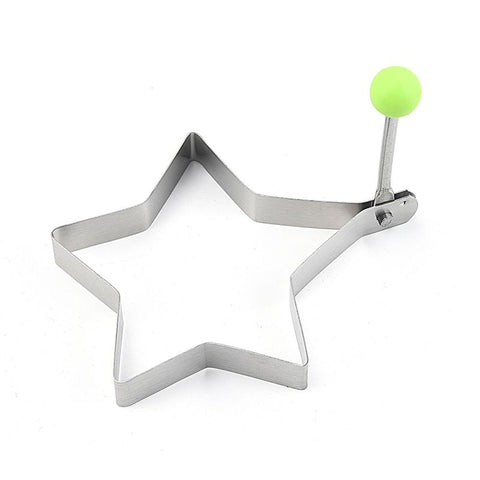 5pcs  egg shaped egg ring, used for frying eggs, stainless steel non stick pancake machine with handle, stainless steel frying mold In Australia - Darrahopens