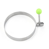5pcs  egg shaped egg ring, used for frying eggs, stainless steel non stick pancake machine with handle, stainless steel frying mold In Australia - Darrahopens