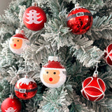 9pcs Christmas balls, Christmas tree decorations, shatterproof birthday hanging balls, Halloween holiday wedding decorations