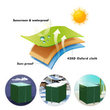 Outdoor water tank with handbag, UV resistant rainwater bucket, dust cover for water tank, with zipper corner buckle