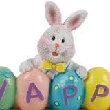 Hand drawn Easter egg bunny centerpiece, decorated with Easter resin statues on the desktop, suitable for home living rooms, bedrooms